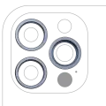 Back Camera Bezel Ring Only Compatible For iPhone 12 Pro (Pacific Blue) (3 Piece Set)