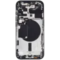 Back Housing W/ Small Pre-Installed Compatible For iPhone 15 Pro (US Version) (Used OEM Pull: Grade B) (Blue Titanium)