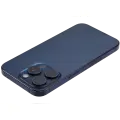 Back Housing W/ Small Pre-Installed Compatible For iPhone 15 Pro (US Version) (Used OEM Pull: Grade B) (Blue Titanium)