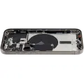 Back Housing W/ Small Pre-Installed Compatible For iPhone 15 Pro (US Version) (Used OEM Pull: Grade A) (Natural Titanium)