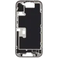 Mid-Frame Housing With Power And Volume Button Compatible For iPhone 16 Pro (US Version) (Used OEM Pull: Grade A) (White Titanium)