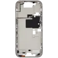 Mid-Frame Housing With Power And Volume Button Compatible For iPhone 16 Pro (US Version) (Used OEM Pull: Grade A) (White Titanium)