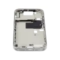 Mid-Frame Housing With Power And Volume Button Compatible For iPhone 16 Pro (US Version) (Used OEM Pull: Grade A) (White Titanium)