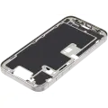 Mid-Frame Housing With Power And Volume Button Compatible For iPhone 16 Pro (US Version) (Used OEM Pull: Grade A) (White Titanium)