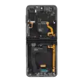 Inner OLED Assembly With Frame Compatible For Samsung Galaxy Z Flip 4 5G (US & International) (Service Pack) (Black)