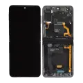 Inner OLED Assembly With Frame Compatible For Samsung Galaxy Z Flip 4 5G (US & International) (Service Pack) (Black)