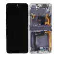 Inner OLED Assembly With Frame Compatible For Samsung Galaxy Z Flip 4 5G (US & International) (Used OEM Pull: Grade B/C) (Bora Purple)