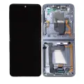 Inner OLED Assembly With Frame Compatible For Samsung Galaxy Z Flip 4 5G (US & International) (Used OEM Pull: Grade A) (Blue)