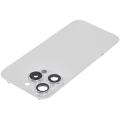 Back Glass With Steel Plate With MagSafe Magnet Pre-Installed Compatible For iPhone 15 Pro (No Logo) (White Titanium)