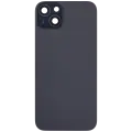 Back Glass With Steel Plate With MagSafe Magnet Pre-Installed Compatible For iPhone 15 Plus (No Logo) (Black)