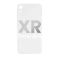 Back Cover Glass Compatible For iPhone XR (No Logo) (Silver)