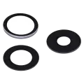 Back Camera Lens (Glass Only) With Adhesive Compatible For iPhone 15 Pro (3 Piece Set) (Real Sapphire) (Premium) (10 Pack)