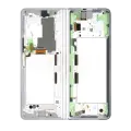 Inner OLED Assembly With Frame Compatible For Samsung Galaxy Z Fold 3 5G (US & International)( Used OEM Pull: Grade B/C) (Phantom Silver)