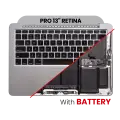 Top Case Assembly With Battery And Keyboard Compatible For MacBook Pro 13" Retina (A1502 / Late 2013 / Mid 2014) (US Keyboard) (Used OEM Pull: Grade New)