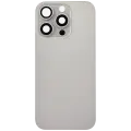 Back Glass With Steel Plate With MagSafe Magnet Pre-Installed Compatible For iPhone 16 Pro (No Logo) (Natural Titanium)
