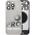 Back Glass With Steel Plate With MagSafe Magnet Pre-Installed Compatible For iPhone 16 Pro (No Logo) (Natural Titanium)