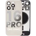 Back Glass With Steel Plate With MagSafe Magnet Pre-Installed Compatible For iPhone 16 Pro (No Logo) (Desert Titanium)