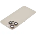 Back Glass With Steel Plate With MagSafe Magnet Pre-Installed Compatible For iPhone 16 Pro (No Logo) (Desert Titanium)