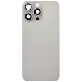 Back Glass With Steel Plate With MagSafe Magnet Pre-Installed Compatible For iPhone 16 Pro Max (No Logo) (Natural Titanium)