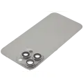Back Glass With Steel Plate With MagSafe Magnet Pre-Installed Compatible For iPhone 16 Pro Max (No Logo) (Natural Titanium)