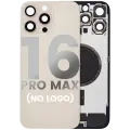 Back Glass With Steel Plate With MagSafe Magnet Pre-Installed Compatible For iPhone 16 Pro Max (No Logo) (Desert Titanium)