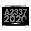 Complete LCD Display Assembly For Macbook Air 13" A2337 (2020)  (Used OEM Pull: Grade C) (Space Gray)