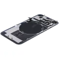 Back Glass With Steel Plate With Wireless NFC Charging MagSafe Magnet & Flashlight Flex Compatible For iPhone 14 (Used OEM Pull: Grade A) (Starlight)