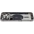Back Housing W/ Small Pre-Installed Compatible For iPhone 15 Pro (International Version) (Used OEM Pull: Grade A) (Natural Titanium)