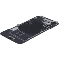 Back Glass With Steel Plate With Wireless NFC Charging MagSafe Magnet & Flashlight Flex Compatible For iPhone 16 (Used OEM Pull: Grade B) (White)