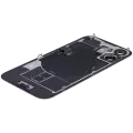 Back Glass With Steel Plate With Wireless NFC Charging MagSafe Magnet & Flashlight Flex Compatible For iPhone 16 (Used OEM Pull: Grade B) (Pink)