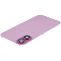 Back Glass With Steel Plate With Wireless NFC Charging MagSafe Magnet & Flashlight Flex Compatible For iPhone 16 (Used OEM Pull: Grade B) (Pink)