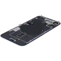 Back Glass With Steel Plate With Wireless NFC Charging MagSafe Magnet & Flashlight Flex Compatible For iPhone 16 Plus (Used OEM Pull: Grade B) (Ultramarine)