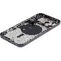 Back Housing W/ Small Pre-Installed Compatible For iPhone 15 Pro Max (International Version) (Used OEM Pull: Grade A) (Black Titanium)