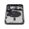 Back Housing W/ Small Pre-Installed Compatible For iPhone 15 Pro Max (International Version) (Used OEM Pull: Grade A) (Black Titanium)