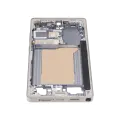 Mid-Frame Housing Compatible For Samsung Galaxy S25 Ultra (US & International Version) (Titanium White Silver)