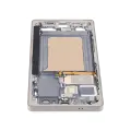Mid-Frame Housing Compatible For Samsung Galaxy S25 Ultra (US & International Version) (Titanium White Silver)