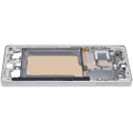 Mid-Frame Housing Compatible For Samsung Galaxy S25 Ultra (US & International Version) (Titanium White Silver)