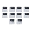 Flash Light / Power Flex Bracket With Microphone Mesh Compatible For iPhone 12 Mini (White) (10 Pack)