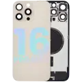 Back Glass With Steel Plate With MagSafe Magnet Pre-Installed Compatible For iPhone 16 Pro Max (Service Pack) (Desert Titanium) 