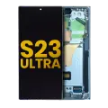 OLED Assembly With Frame Compatible For Samsung Galaxy S23 Ultra (US & International) (Refurbished) (Sky Blue)