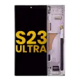 OLED Assembly With Frame Compatible For Samsung Galaxy S23 Ultra (US & International) (Refurbished) (Lavender)