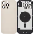 Back Glass With Steel Plate With MagSafe Magnet Pre-Installed Compatible For iPhone 16 Pro Max (Service Pack) (Desert Titanium) 