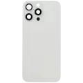 Back Glass With Steel Plate With MagSafe Magnet Pre-Installed Compatible For iPhone 16 Pro Max (Service Pack) (White Titanium) 