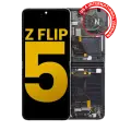 Inner OLED Assembly With Frame Compatible For Samsung Galaxy Z Flip 5 5G (US & International) (Refurbished) (Graphite)