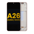 OLED Assembly With Frame Compatible For Samsung Galaxy A26 5G (A266 / 2025) (Refurbished) (Peach Pink)
