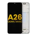 OLED Assembly With Frame Compatible For Samsung Galaxy A26 5G (A266 / 2025) (Refurbished) (White)