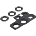 Back Camera Lens With Cover Bezel Ring Compatible For Samsung Galaxy S25 Ultra 5G (Titanium Black)
