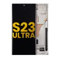 OLED Assembly With Frame Compatible For Samsung Galaxy S23 Ultra 5G (US & International) (Assembled) (Cream)