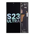 OLED Assembly With Frame Compatible For Samsung Galaxy S23 Ultra 5G (US & International) (Service Pack) (Phantom Black)