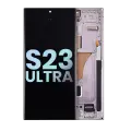 OLED Assembly With Frame Compatible For Samsung Galaxy S23 Ultra 5G (US & International) (Service Pack) (Lavender)